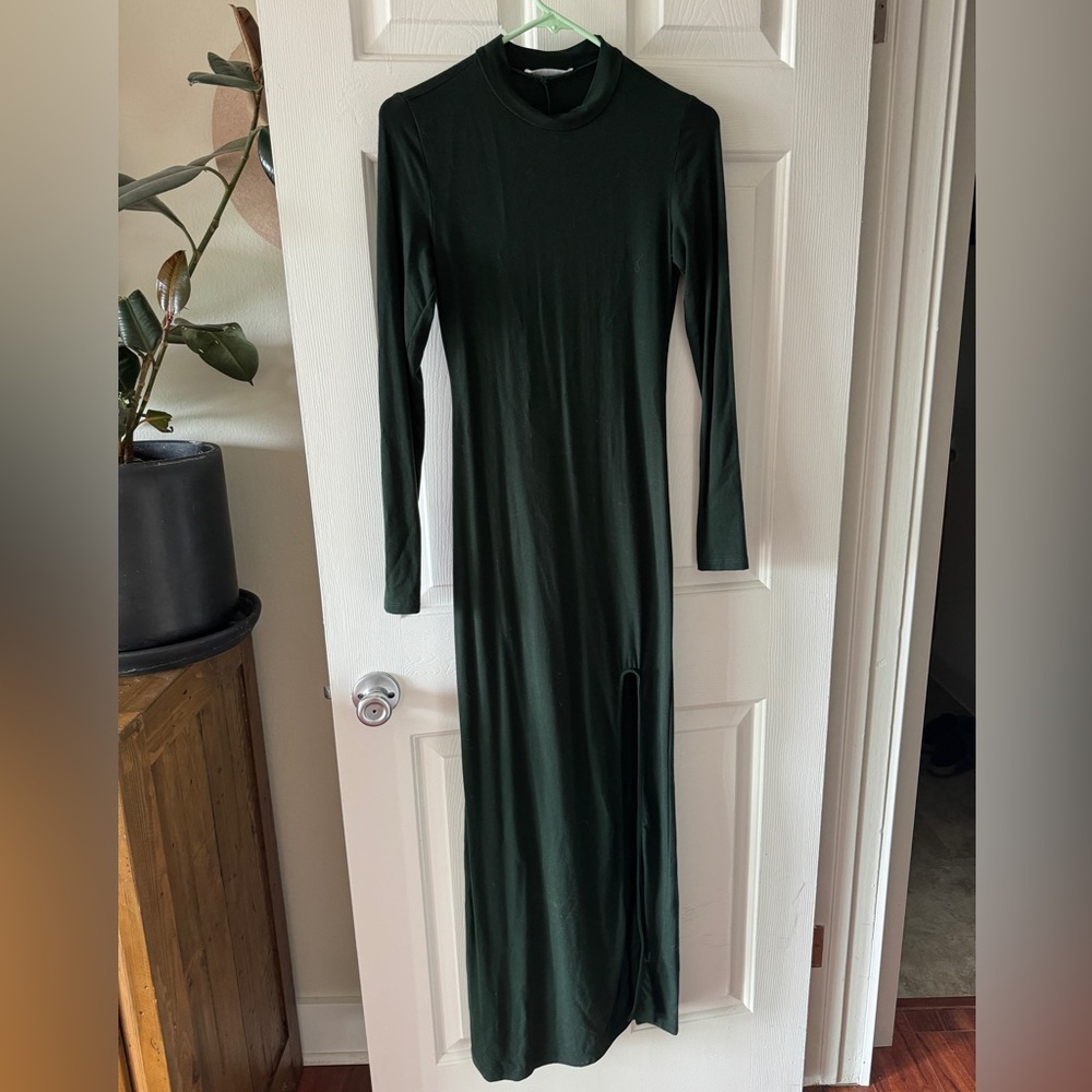 Reformation Crewneck Long-sleeve Dress